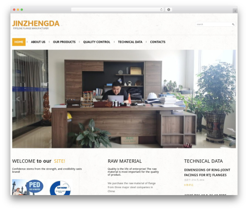 cherry WordPress website theme - pipelineflange.com