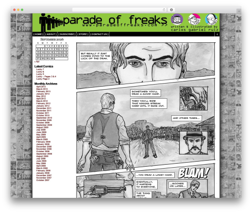 ComicPress GN WordPress theme - paradeoffreaks.com