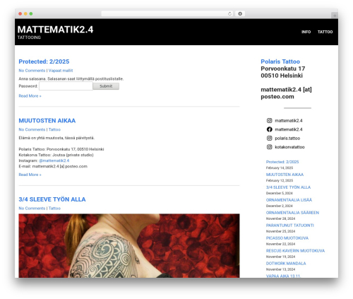 Creative Lite WordPress theme - mattesaari.com