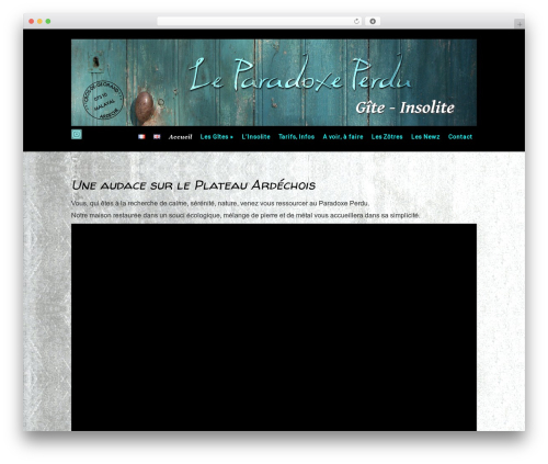 Evolution theme WordPress - paradoxe-perdu.fr