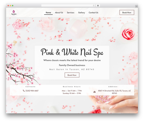 Mac menu WordPress plugin - pinkwhitenailspa.com