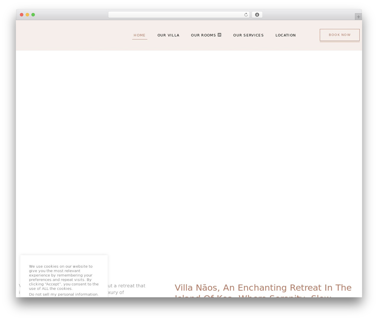 Hello Elementor WordPress theme - villanaos.com