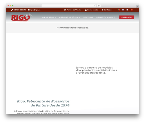 Impreza theme WordPress - rigo.pt
