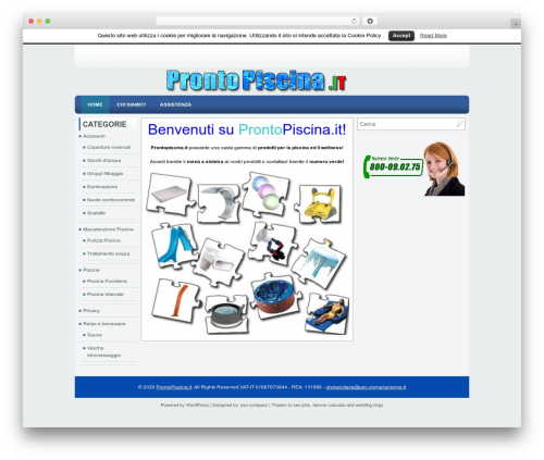 Lined premium WordPress theme - prontopiscina.it