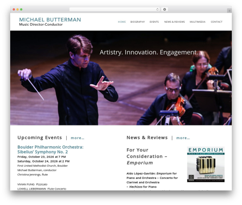 Massive WP theme - michaelbuttermanconductor.com