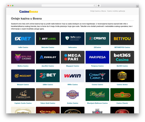 Naked Wordpress WordPress theme - casinobosna.com