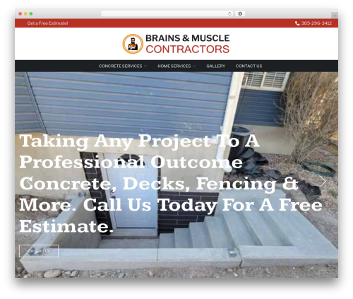Reach Local best WordPress theme - brainsandmuscleconcrete.com
