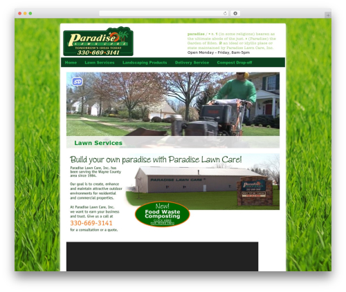 Theme WordPress Catalyst - paradiselawncareinc.com