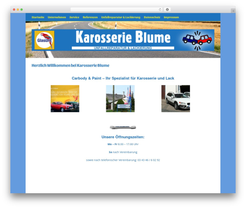 Theme WordPress Make - karosserie-blume.de