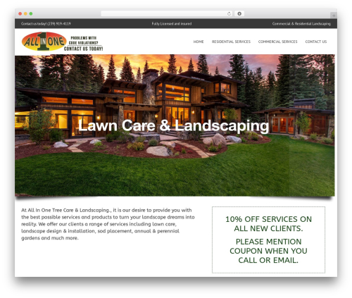 Theme WordPress UnfinityPlus - allinonetreecareandlandscape.com