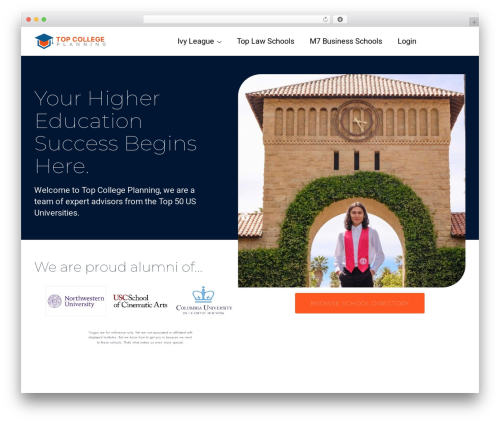 Frontend admin pro WordPress plugin - topcollegeplanning.com