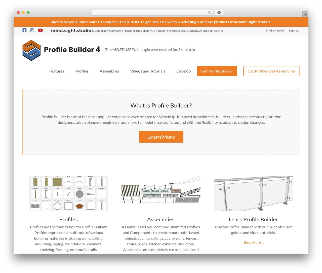 WordPress theme Spacious Pro - profilebuilder4sketchup.com