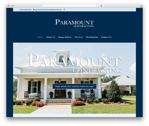 Divi WordPress theme - paramountbuilds.com