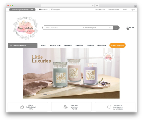 Electro theme WordPress - paggicasalinghi.it