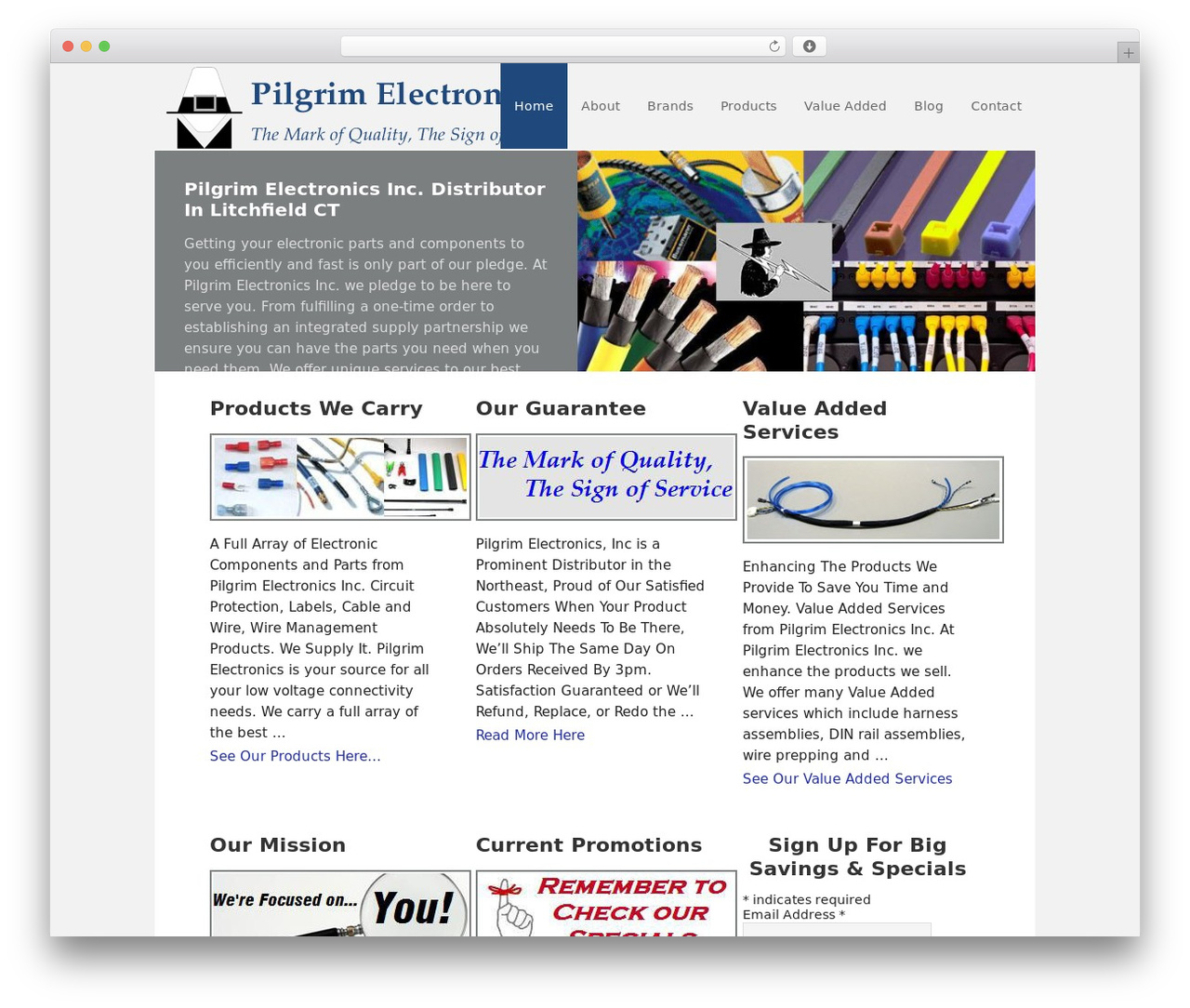 Executive Child Theme WordPress theme - pilgrimelectronics.com