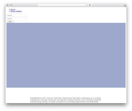 ForeFront theme WordPress - encoreconcrete.com