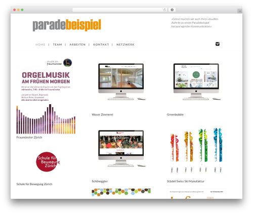 Slider WordPress plugin - paradebeispiel.ch