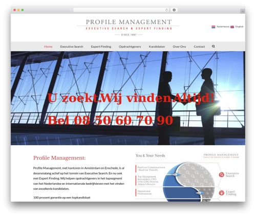 Lambda WordPress page theme - profilemanagement.nl