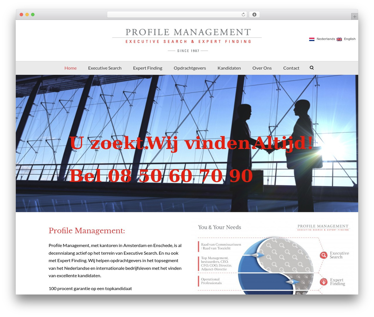 Lambda WordPress page theme - profilemanagement.nl