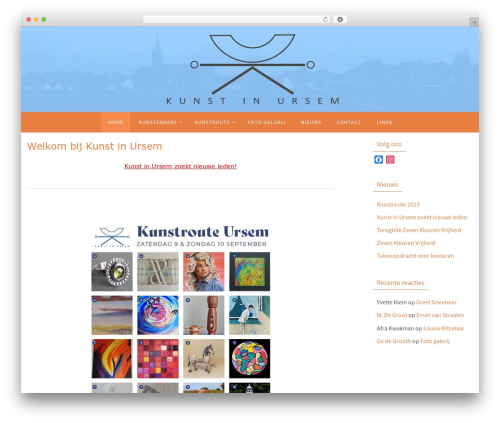 Nirvana WordPress theme - kunstinursem.nl