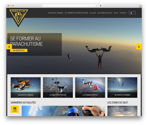 Olympic WordPress theme - parachute-club-cannes.com