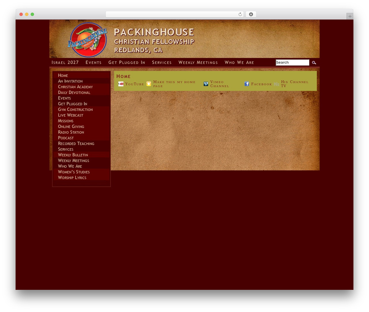 Stitched WordPress theme - packinghouseredlands.org