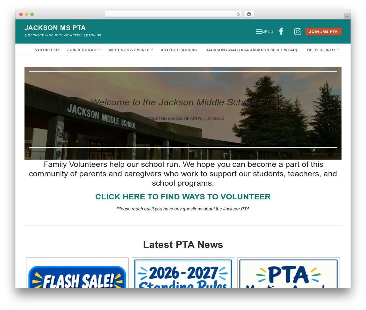 Theme WordPress Customify - jacksonpta.org