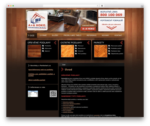 Theme WordPress Easy Best Creative Theme - parketari.cz