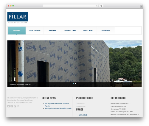 WordPress theme cherry - pillarbuildingsolutions.com