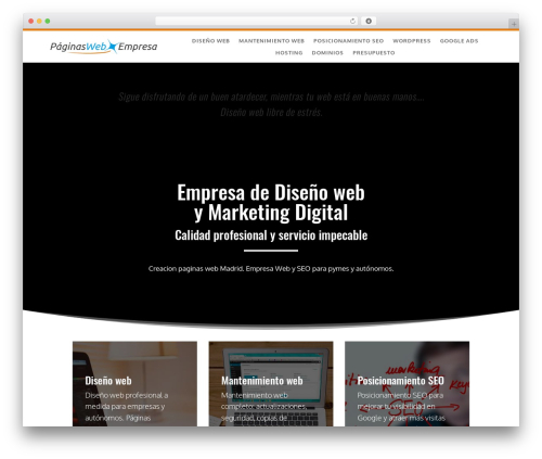 WordPress theme Divi - paginaswebempresa.com