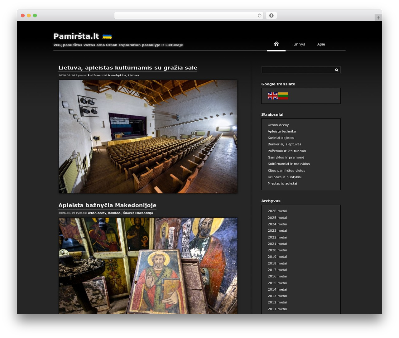 WordPress website theme SimpleDark - pamirsta.lt WordPress website theme SimpleDark - pamirsta.lt