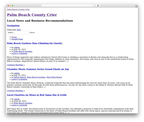 Currents best WordPress theme - palmbeachcountycrier.com