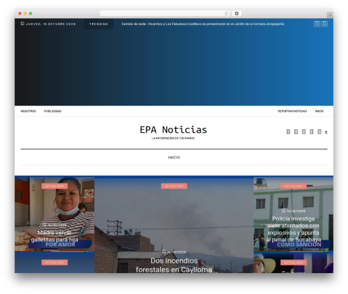 davenport WordPress theme design - epanoticias.pe