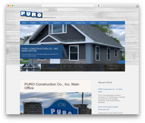 Folder premium WordPress theme - puroconstruction.com