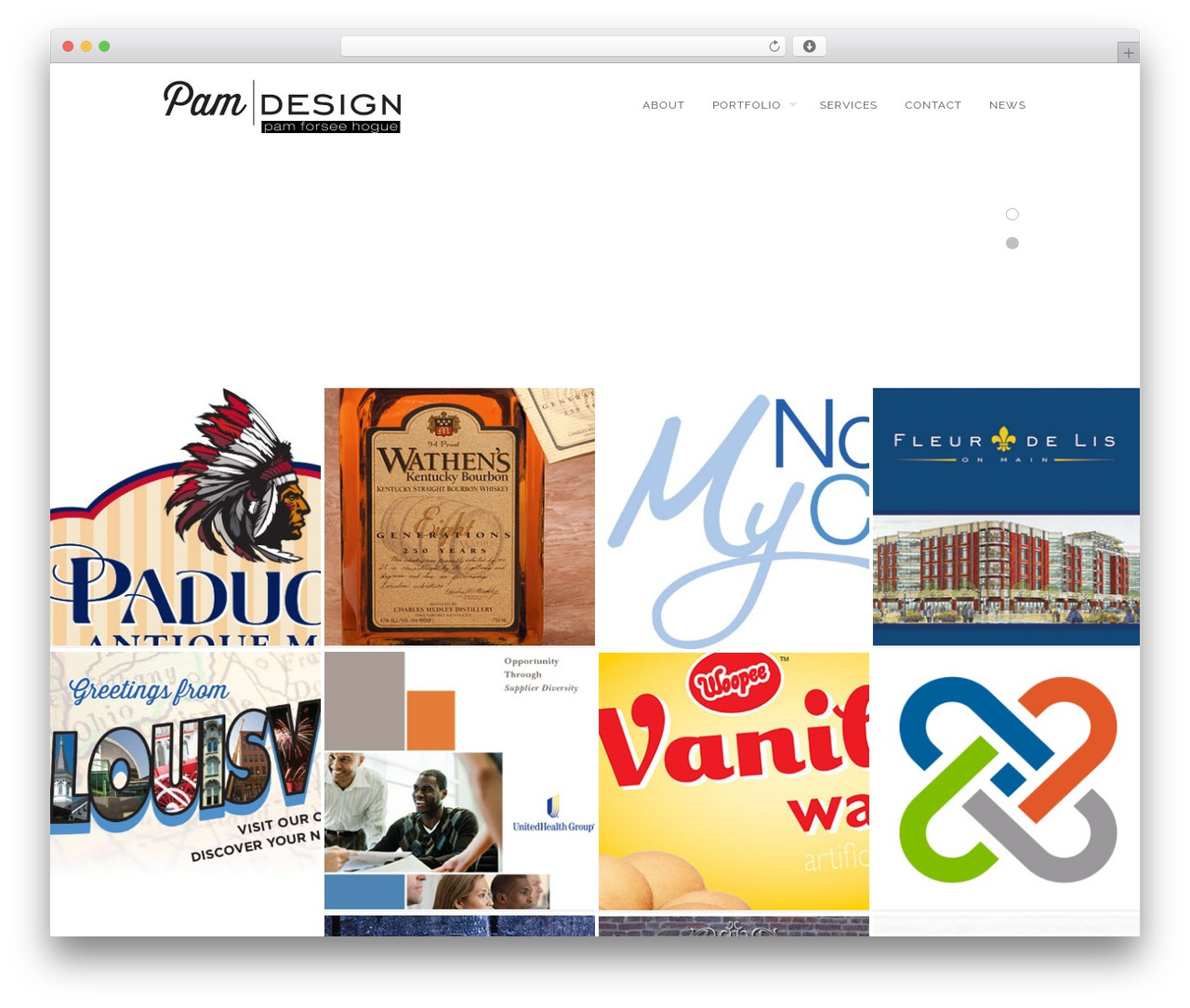 GridStack WordPress theme - pamhoguedesign.com