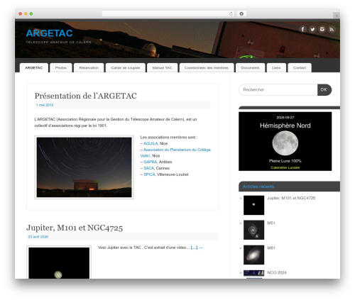 Mantra WordPress theme - argetac.org