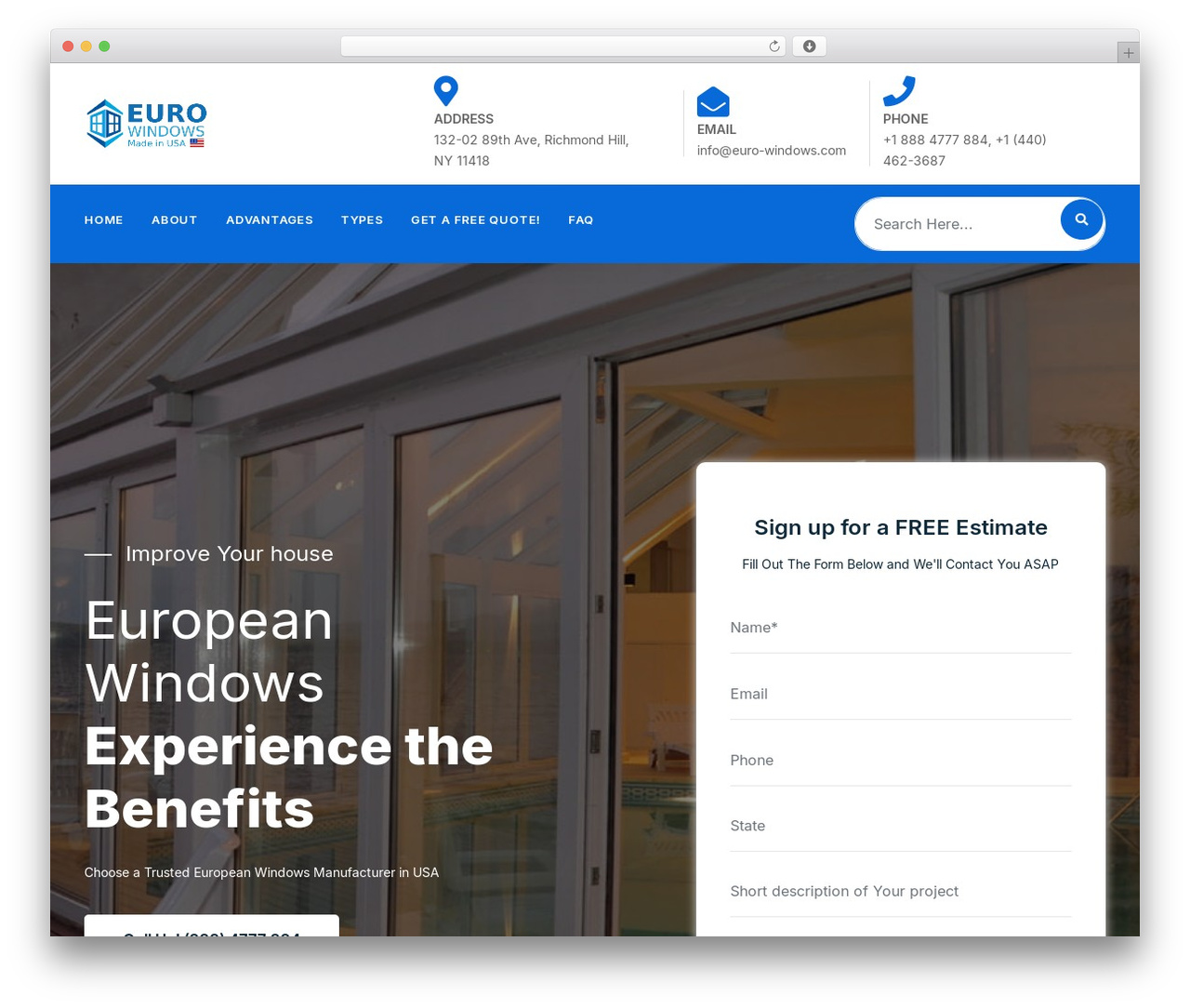 Tanda theme WordPress - euro-windows.com
