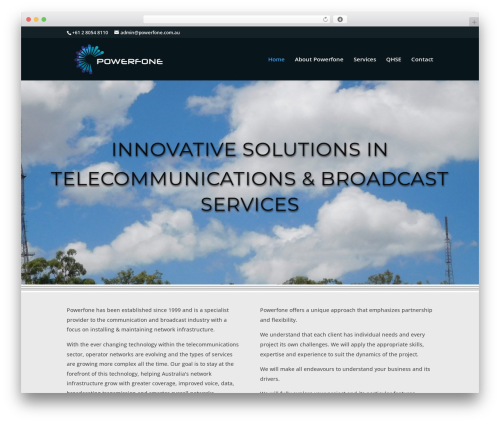 Theme WordPress Divi - powerfone.com.au