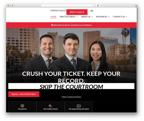 Theme WordPress Hello Elementor - ticketcrusherslaw.com
