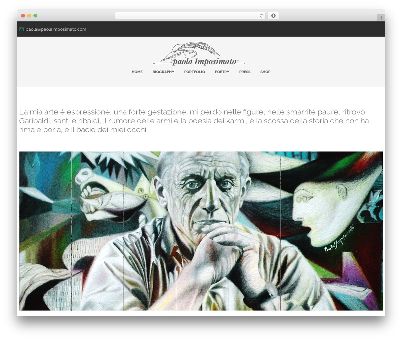WordPress theme Loom - paolaimposimato.com