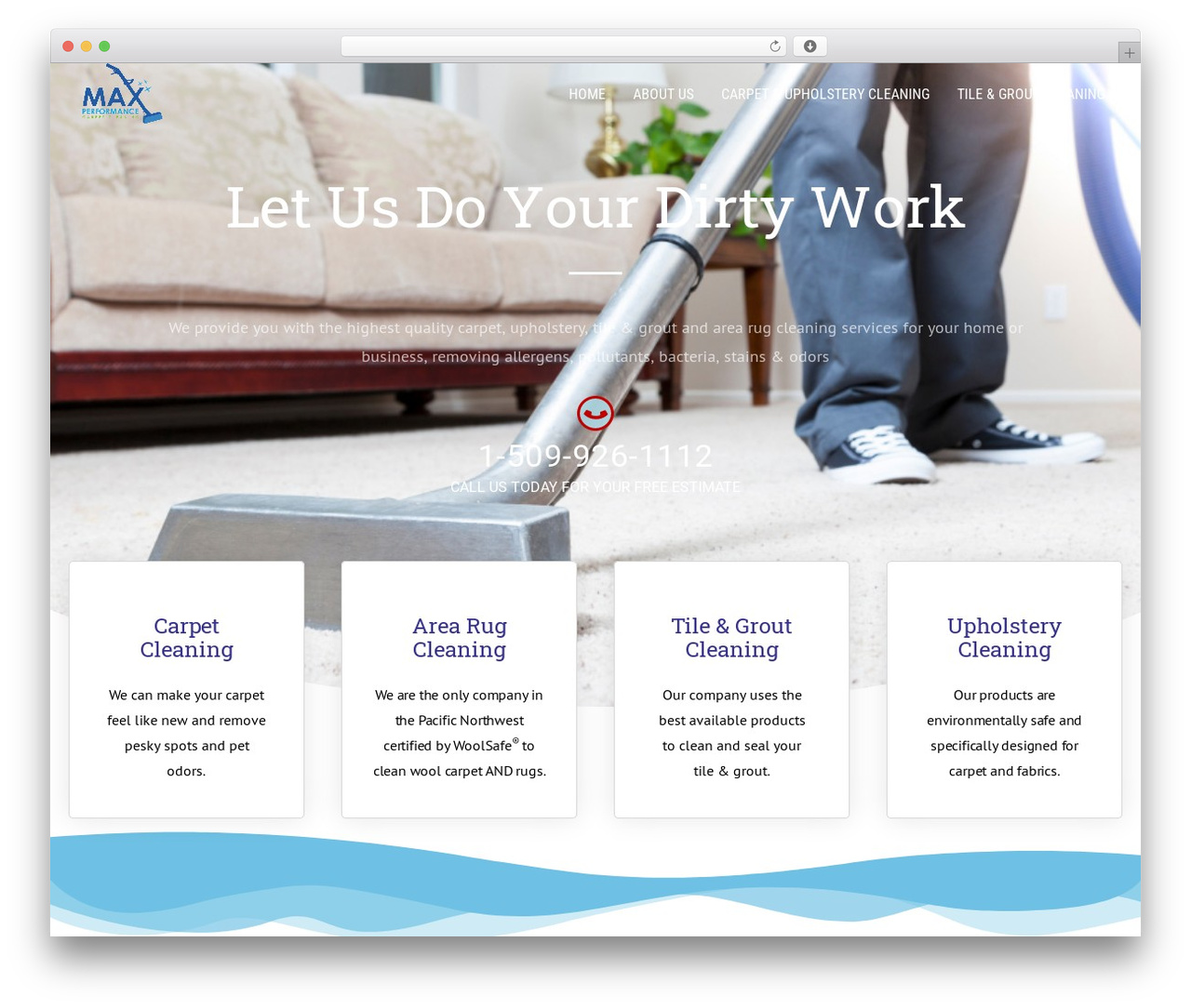 WordPress theme Bulk - maxperformancecarpetcleaning.com