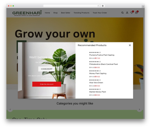 Ecomus addons WordPress plugin - greenhari.com