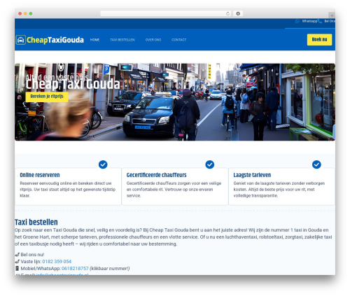 Chauffeur booking system WordPress plugin - cheaptaxigouda.nl