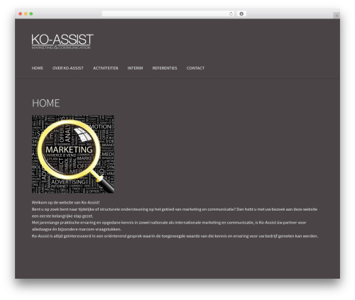 Best WordPress template Storefront - koassist.nl