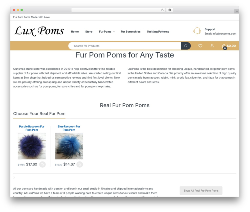 Electro WordPress ecommerce theme - luxpoms.com