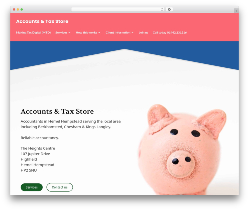 Stackable free WP theme - acctaxstore.com