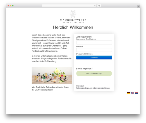 BootstrapWP WP theme - parfum-training.de