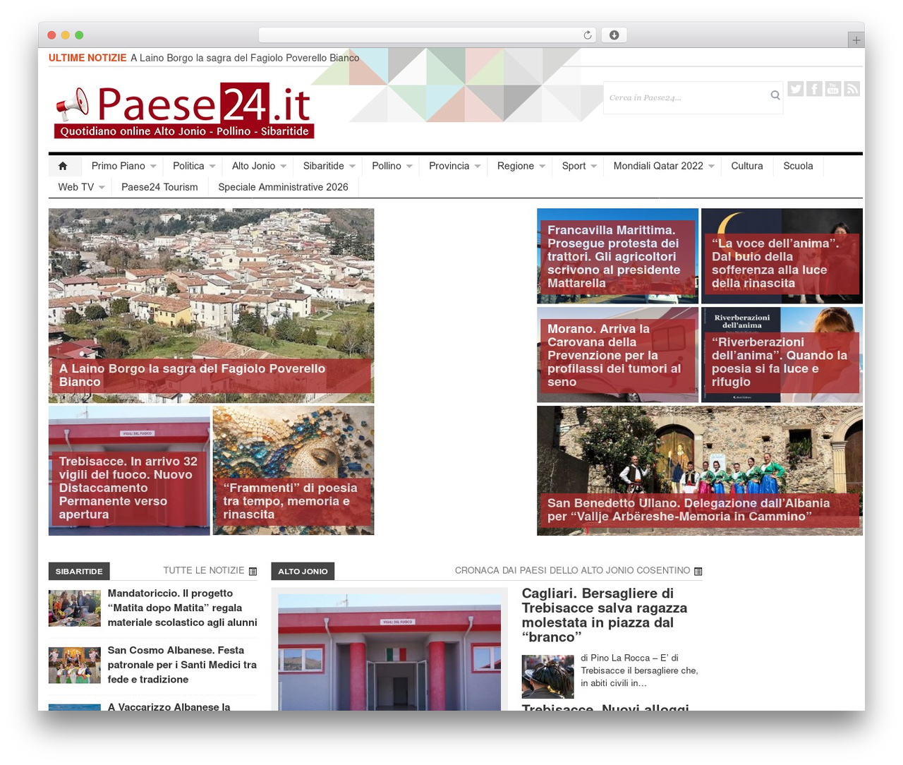 patterns WP theme - paese24.it