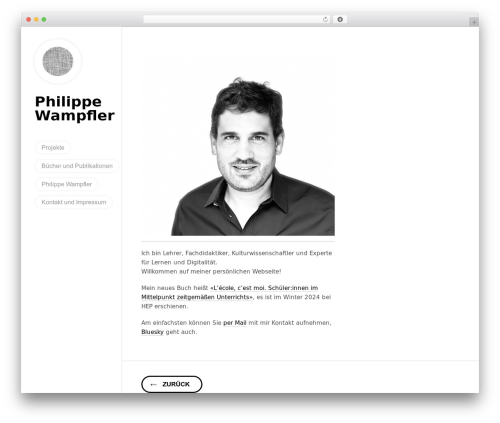 Svbtle top WordPress theme - philippe-wampfler.ch