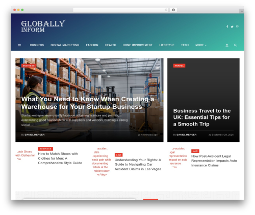 The Next Mag WordPress page theme - globallyinform.com